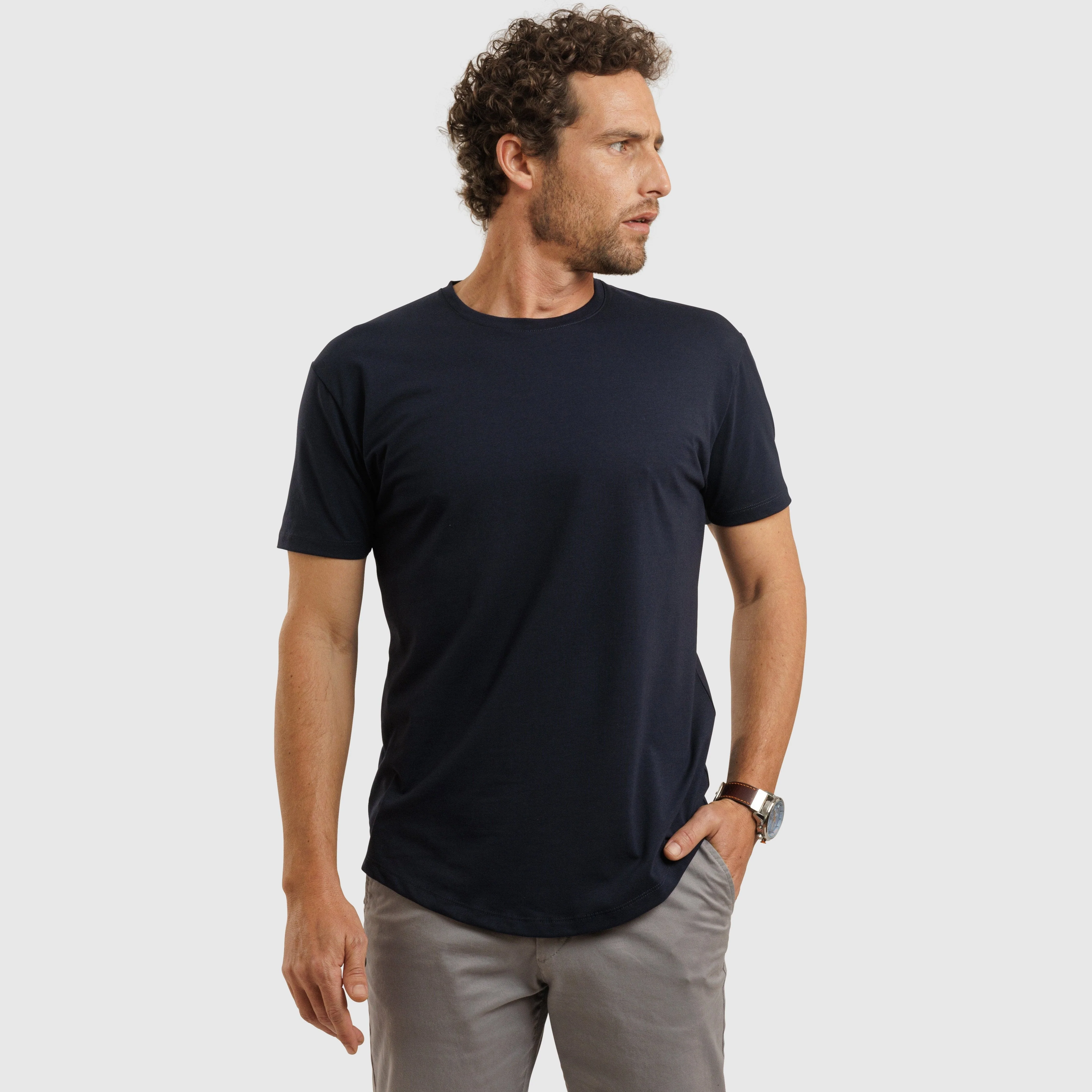 Version7B Crew Neck Curve Hem - Image 2