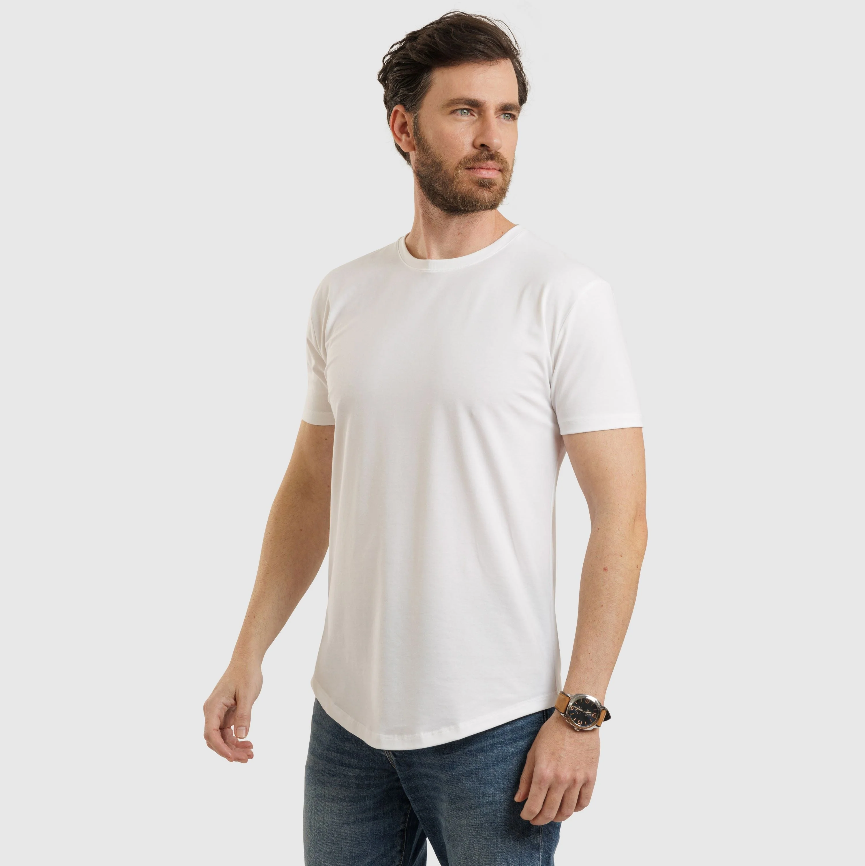 Version7B Crew Neck Curve Hem - Image 2