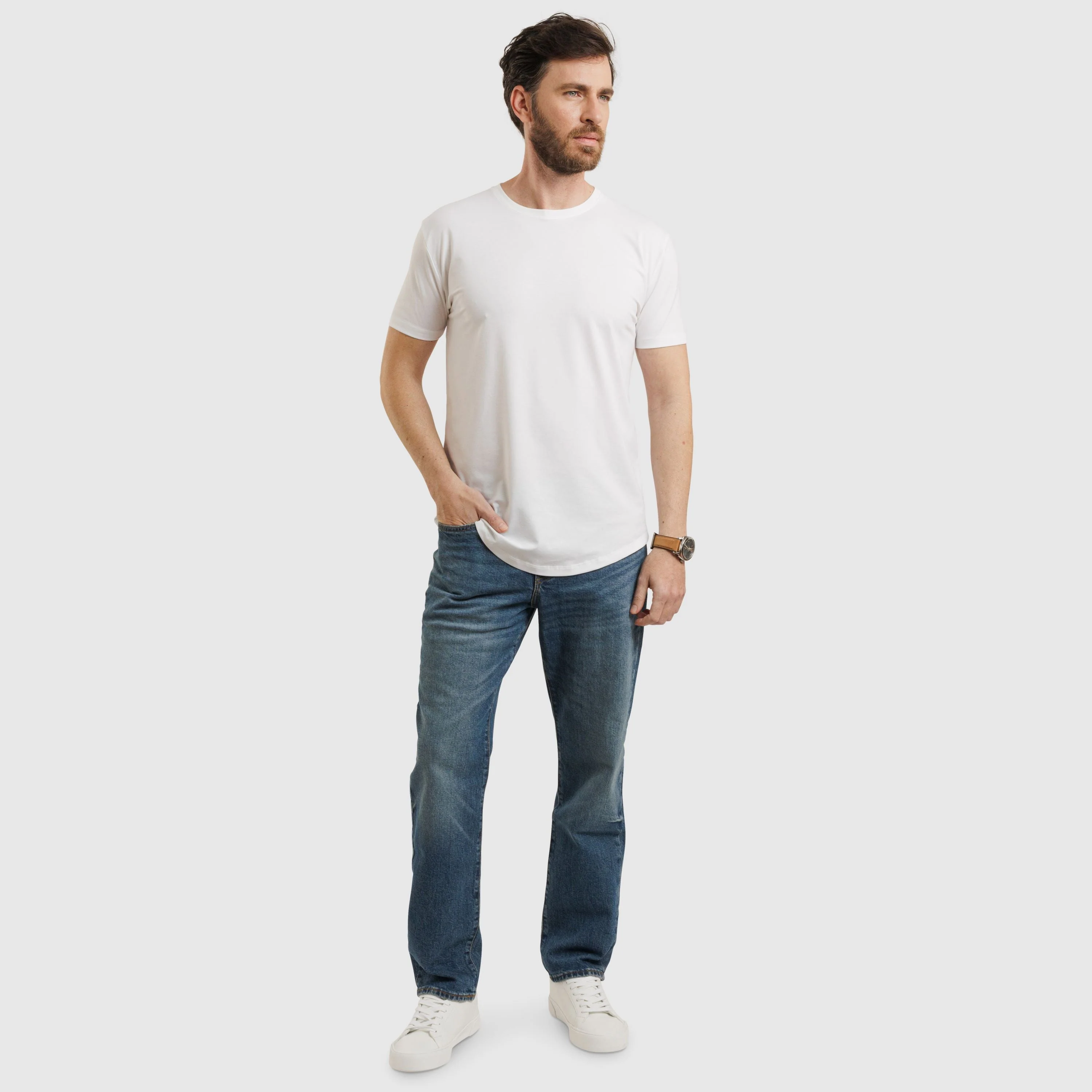 Version7B Crew Neck Curve Hem - Image 4
